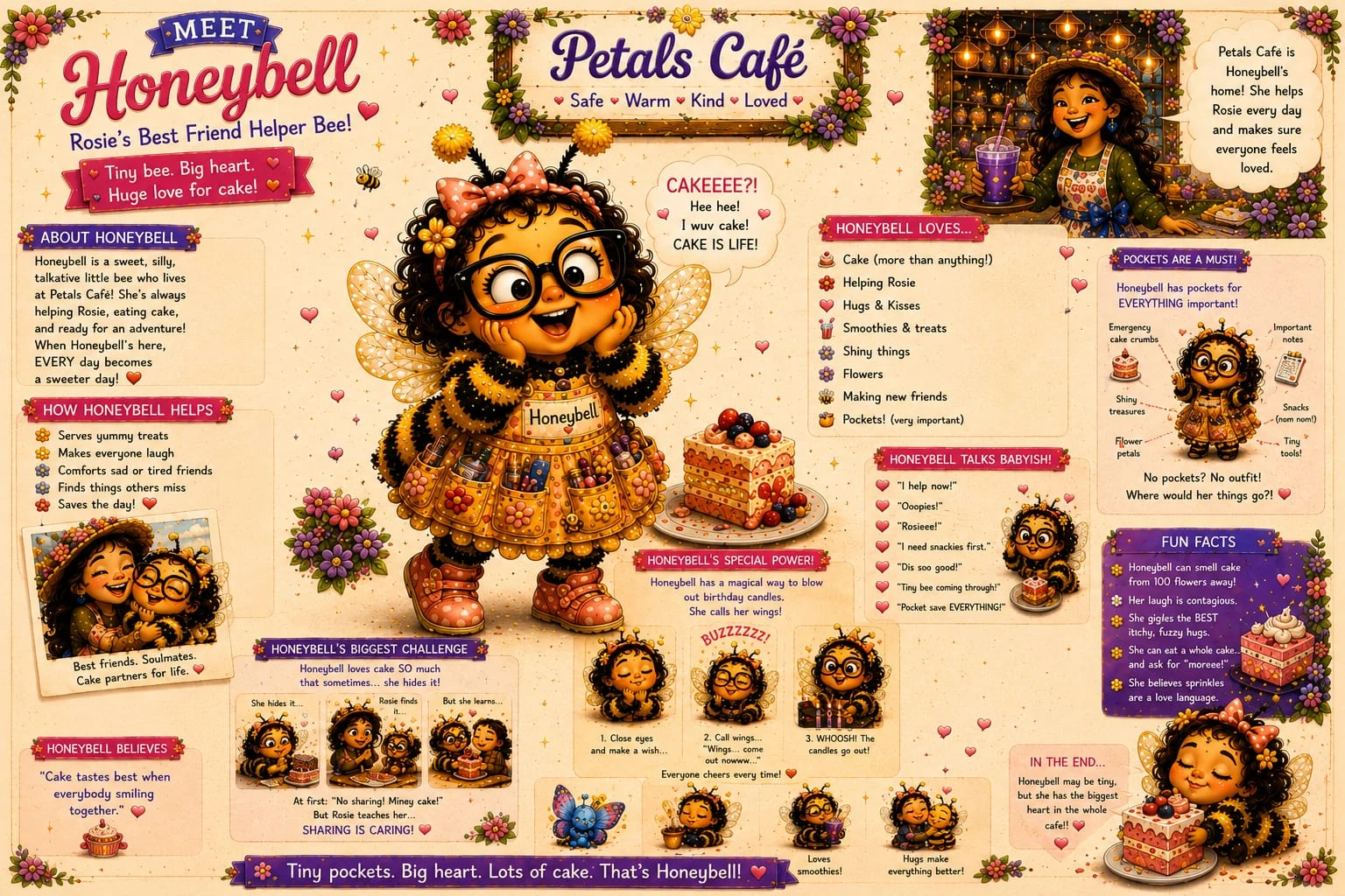 Honeybell character profile - Queen of the Pufflebees