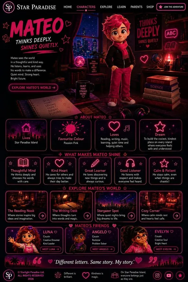 Mateo character profile