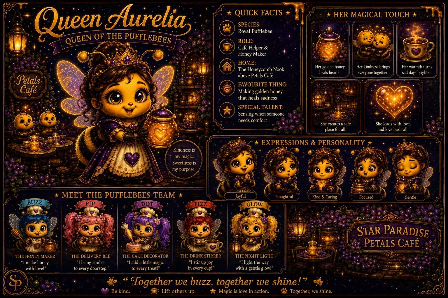 Queen Aurelia - Queen of the Pufflebees