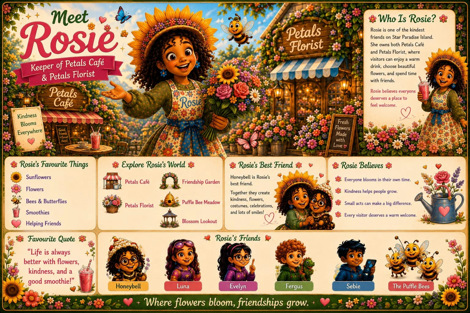 Rosie Thornbridge character profile - Heart of Petals Café