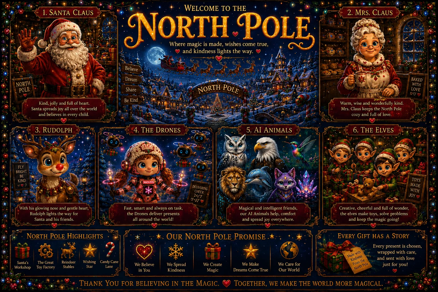 North Pole Characters