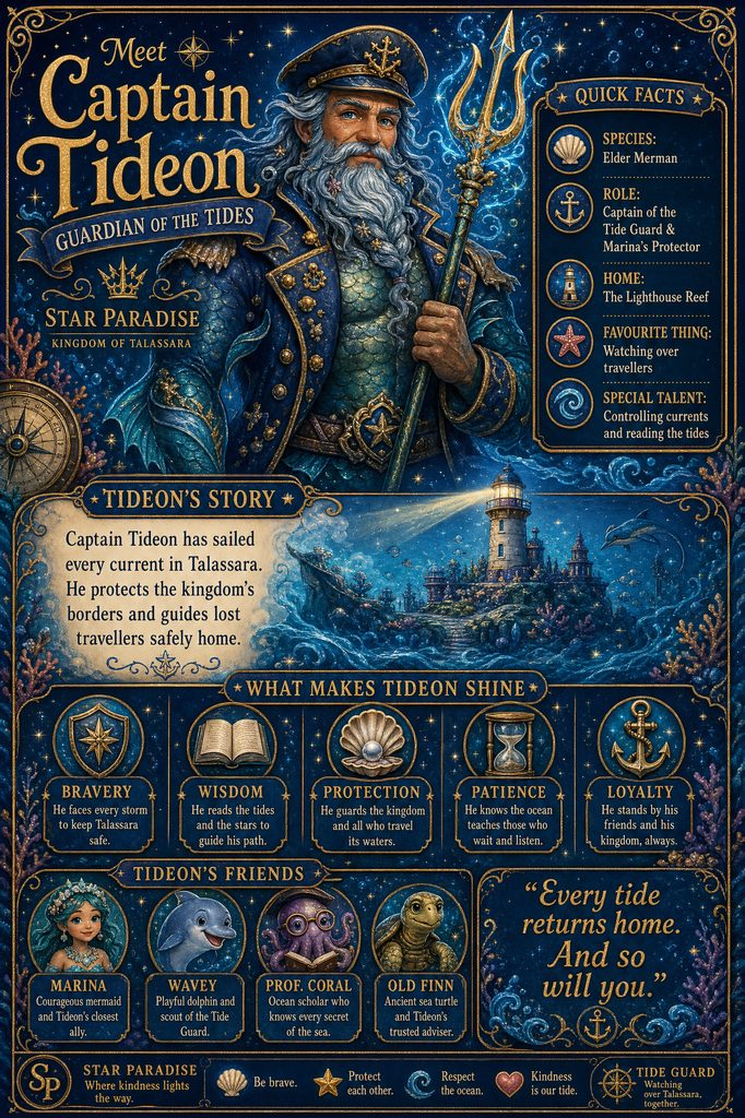 Captain Tideon character profile - Guardian of the Tides
