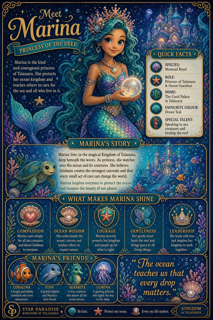 Marina character profile - Princess of the Deep