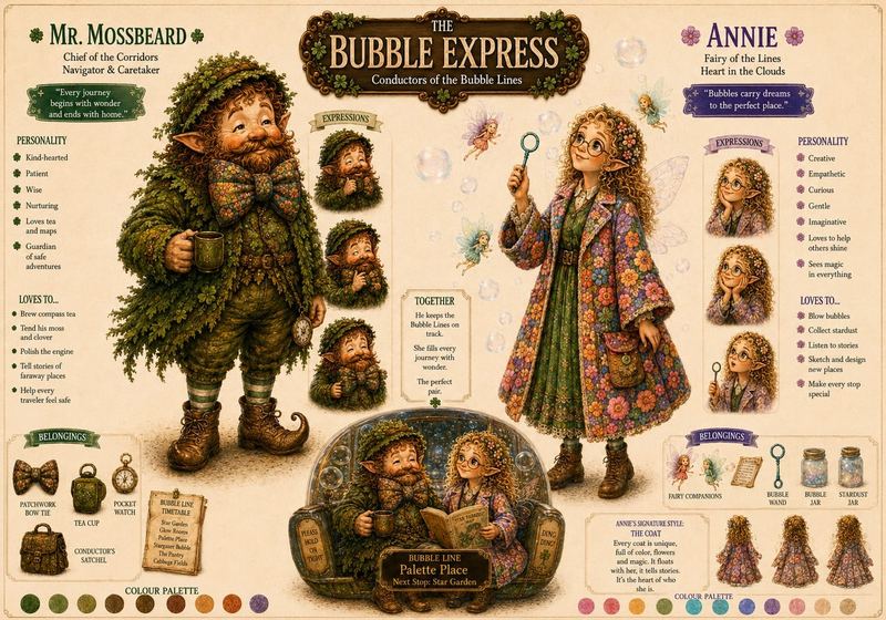 Mr Mossbeard & Annie character profile