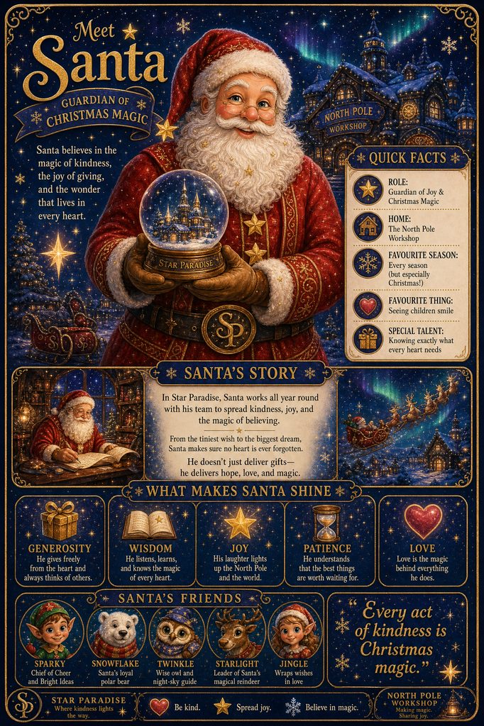 Santa character profile - Guardian of Christmas Magic
