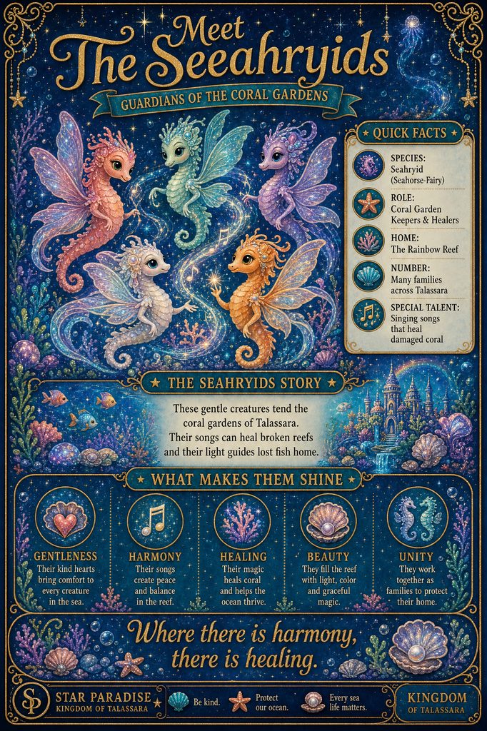 The Seahryids character profile - Guardians of the Coral Gardens